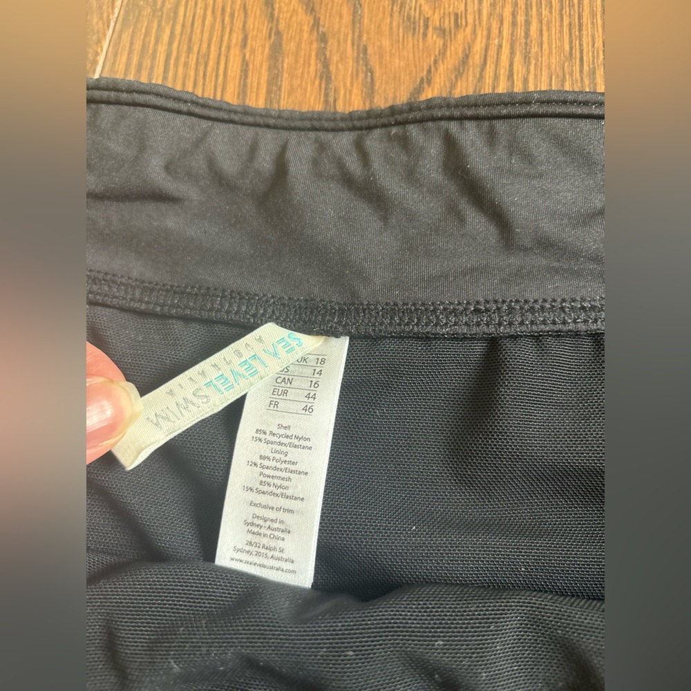 Sea Level Swim Shorts In Black Women’s Size 16 - Picture 7 of 7